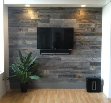 TV On The Wall with Sonos Playbar & Sub in our West Springfield Showroom