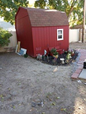 Shed completion