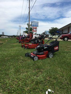 We are Toro and Echo dealer! We also do service all types of lawn equipment!