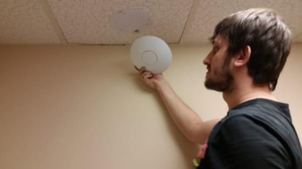 Installing WiFi access point.