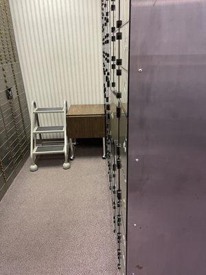 ~DeSoto, Texas~Some of the safety deposit boxes, police officer sits right outside this room.