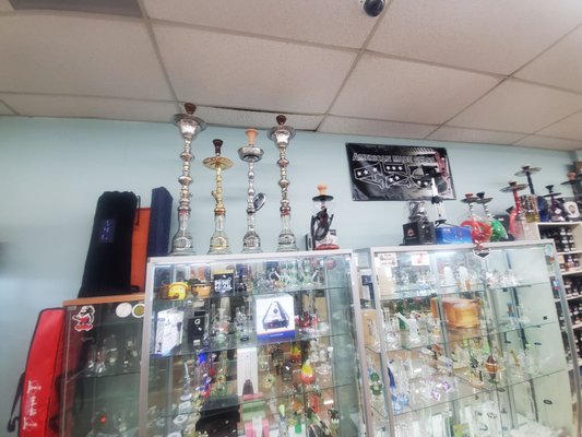 Wide selection of hookahs, accessories, and flavored tobaccos