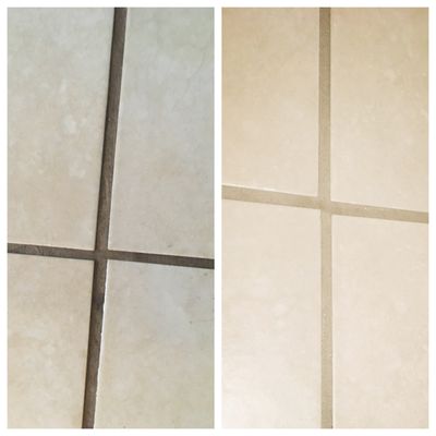 Tile and Grout can look brand new again! Call us today! We offer an excellent sealer too.