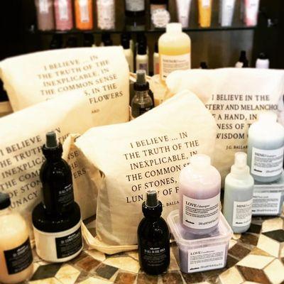 Davines gift sets.