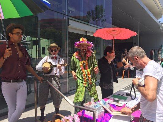 The tour starts at the West Hollywood Library