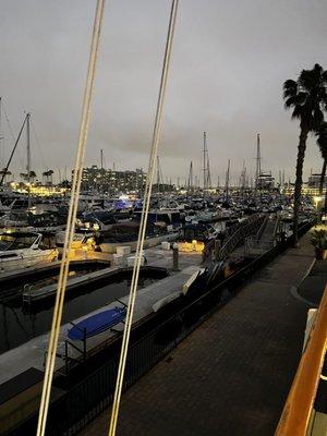 Boats off the deck