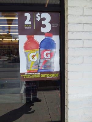 RIGHT NOW AT 7-ELEVEN YOU GET LIMTED EDITION GATORADE FLAVOR.  COOL BLUE CHERRY OR STRAWBERRY LEMONADE GET THEM BEFORE THEY GONE