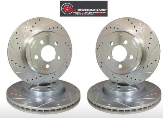 Cross Drilled Slotted Brake Rotors