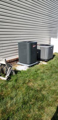 New 1 stage compressor air conditioner, Goodman product.