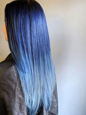 Blue ombre