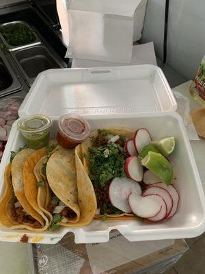 Tacos de chorizo