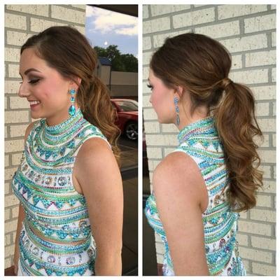 Prom hair and make up done by Adrienne Moore