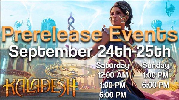 Midnight pre-release for Kaladesh. Get your kit before there sold out.