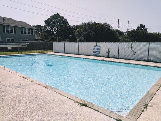 Our students always enjoy using our on-site pool during the warm summer days!