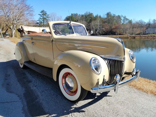 We miss this one! 39' Ford DeLuxe Convertible Sedan.