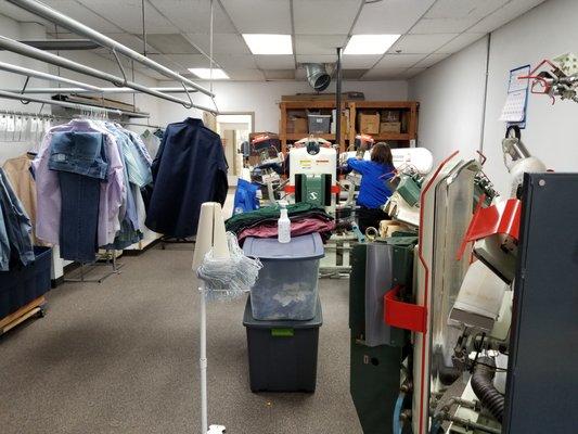 Dry cleaner in Eagle, Dry Cleaning Butler, shares inside view