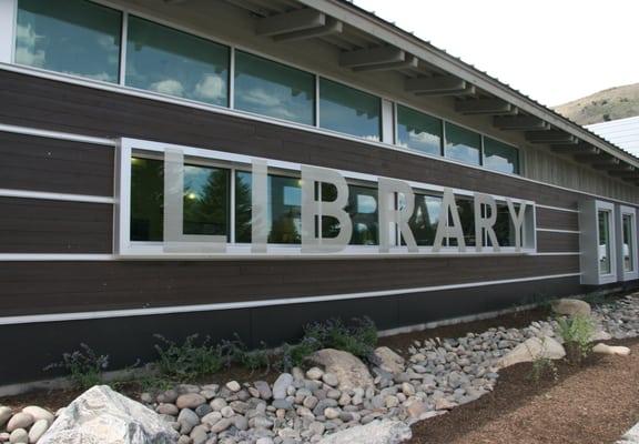 View of the library from 125 Virginian Lane.