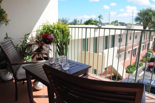 Balcony for outdoor entertainment!