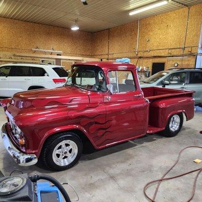 Exterior Detail on this gorgeous 55 Chevy