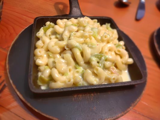 green chili mac and cheese