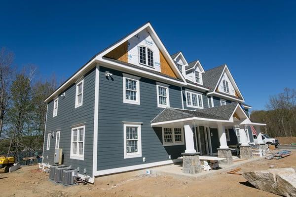 Westchester Home (Full View) - James Hardie Siding ("Evening Blue")