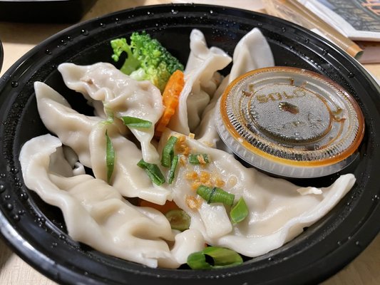 Steamed dumplings! Delicious and not too heavy