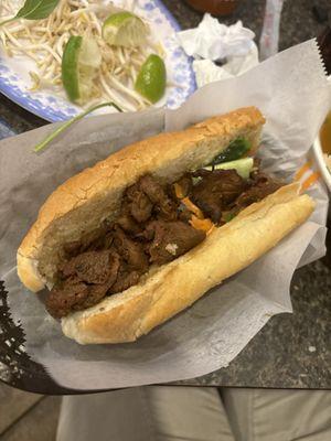 Beef Vietnamese Sandwich