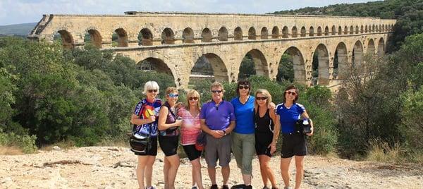 The Pont du Gard - one of many great sights to see on our Provence guided bike tour