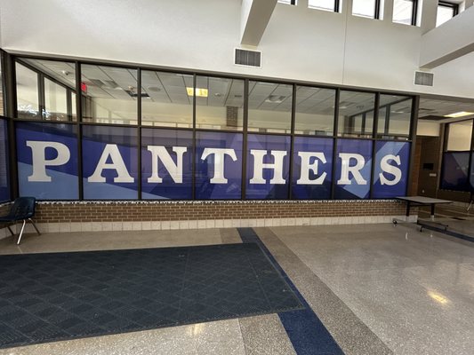 Perforated vinyl - Northlawn Jr. High School