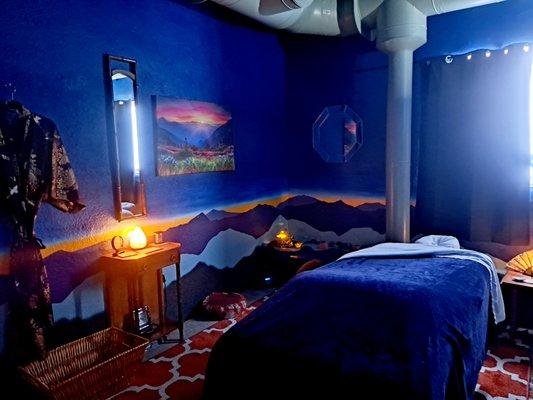 Lucid Massage room redecorated.