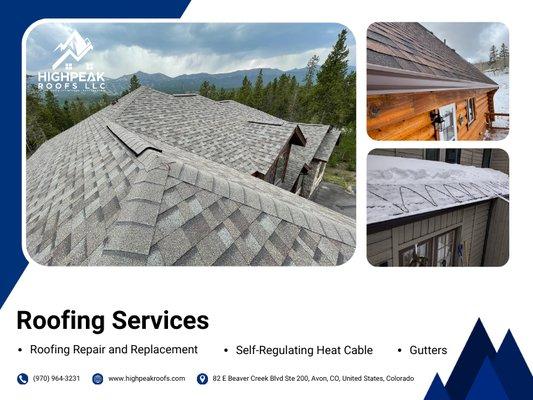 HighPeak Roofs LLC: Colorado's Experts in Roofing and Gutters.