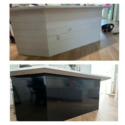 Kitchen island glossy