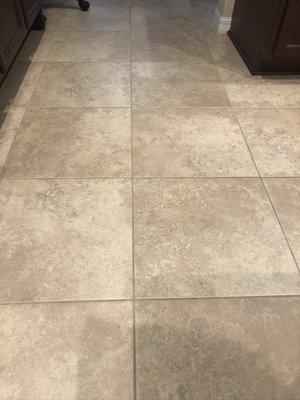 Post tile and grout clean