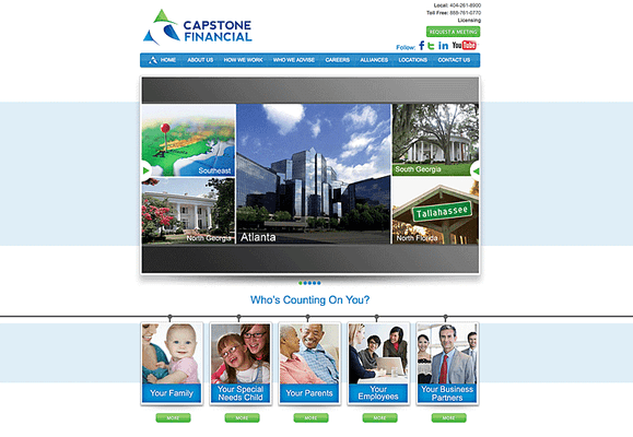 Capstone Financial website launched in 2012.