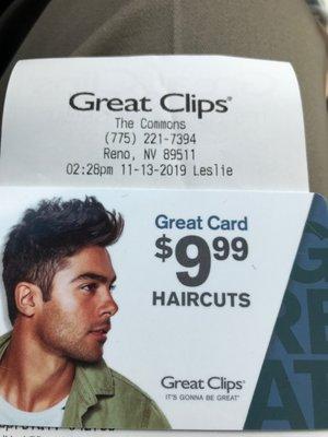 Haircut sale act fast