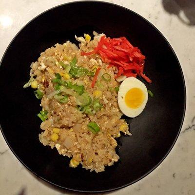 Aerial Hibachi fried rice