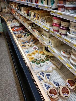 Cheese section. Check out the brie selection and smoked Gouda among others!