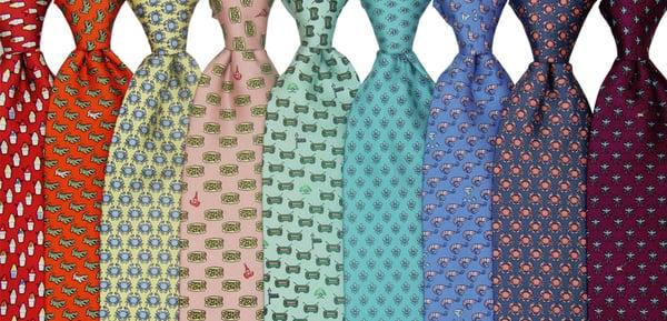 Just a few of the wonderful tie patterns