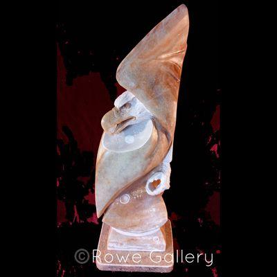 Alabaster Sculptor, Alvin Marshall's beautiful sculpture "Fly to the Heaven".