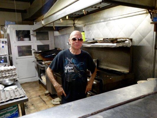 Carey Hetrick, owner of Carye's Cafe, in Cherokee, Ia.