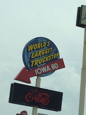 Worlds largest truck stop in Iowa