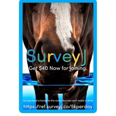 Get $40 Just for joining! Follow this Link  in my bio. https://ref.surveyj.co/5kperday