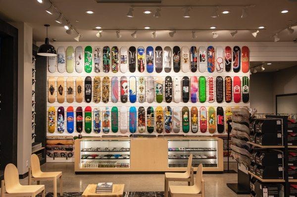 Our board wall is stacked with all your favorite brands