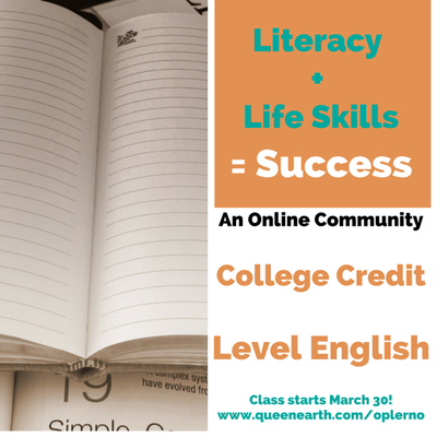 Literacy + Life Skills = Success

Inquire about my College Level English course!