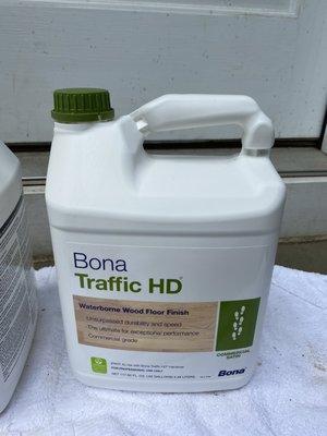 Bona traffic commercial water base finish