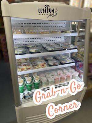 Ready to eat food and dessert at our Grab-n-Go Corner