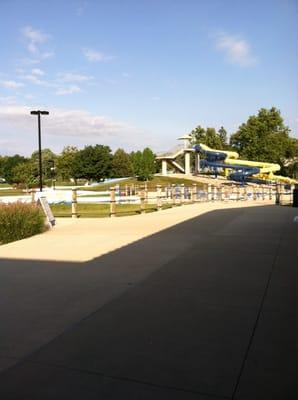 View of the slides & lazy river!