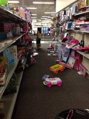 Another aisle my stroller couldn't go through.