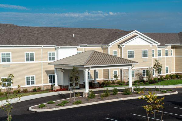 Connections (Memory Care) entrance at Providence Place Senior Living at the Collegeville Inn.