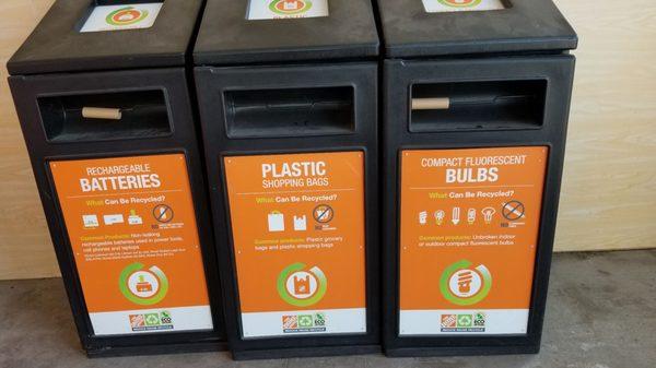 Recycle Bulbs, Batteries & Bags!  Thank You!